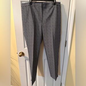 NWT TALBOTS HAMPSHIRE ANKLE Geometric Designed Pants Size 18W